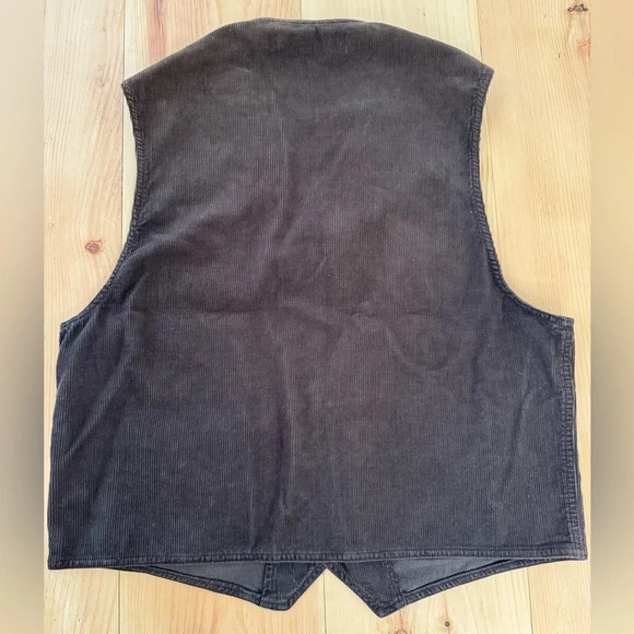 Vintage Men’s Club Monaco Corduroy Timeless Tailored 3 Pocket 4 Button Vest - Picture 2 of 10
